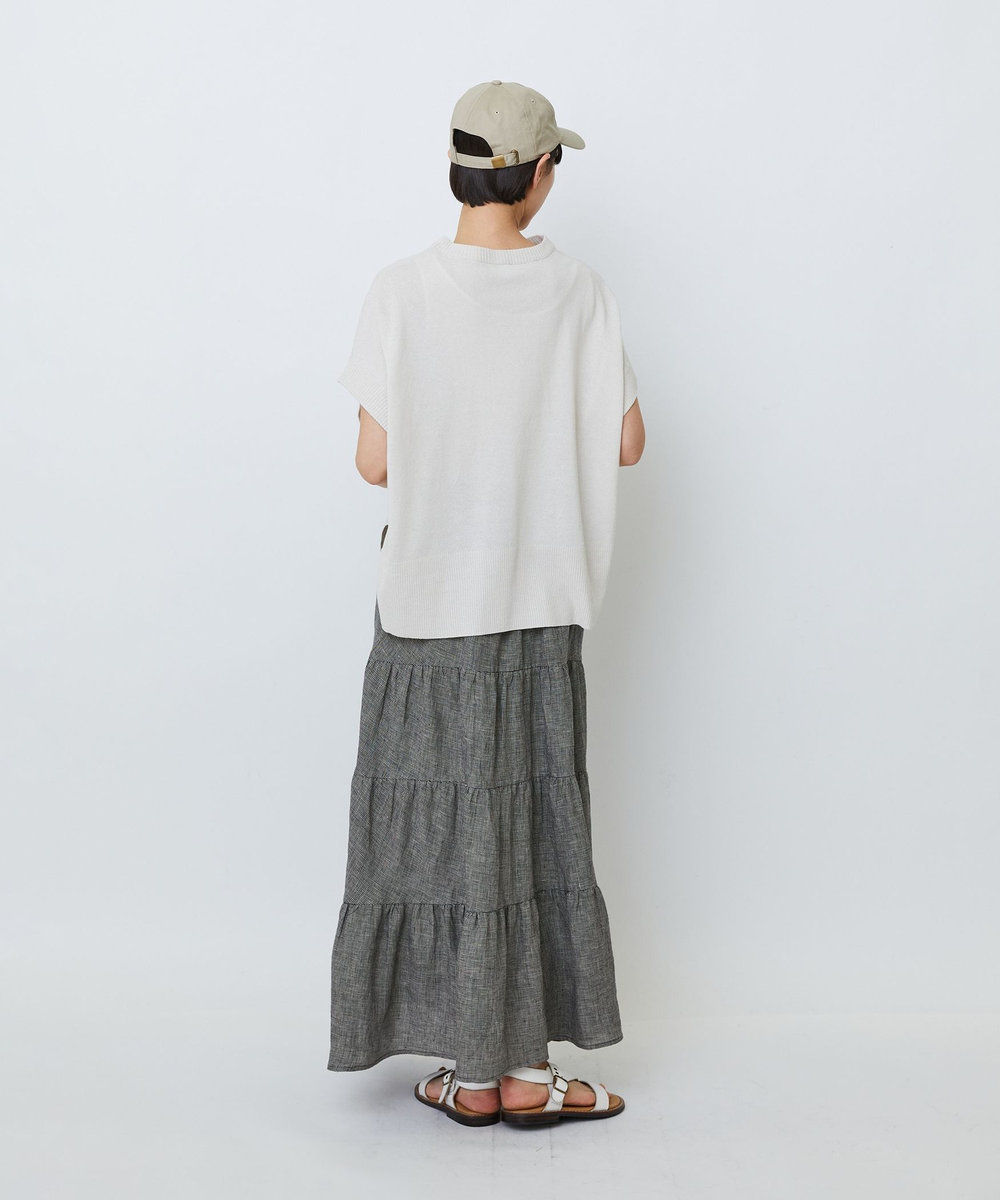LOISIR 和紙コットン天竺プルオーバー ベージュ