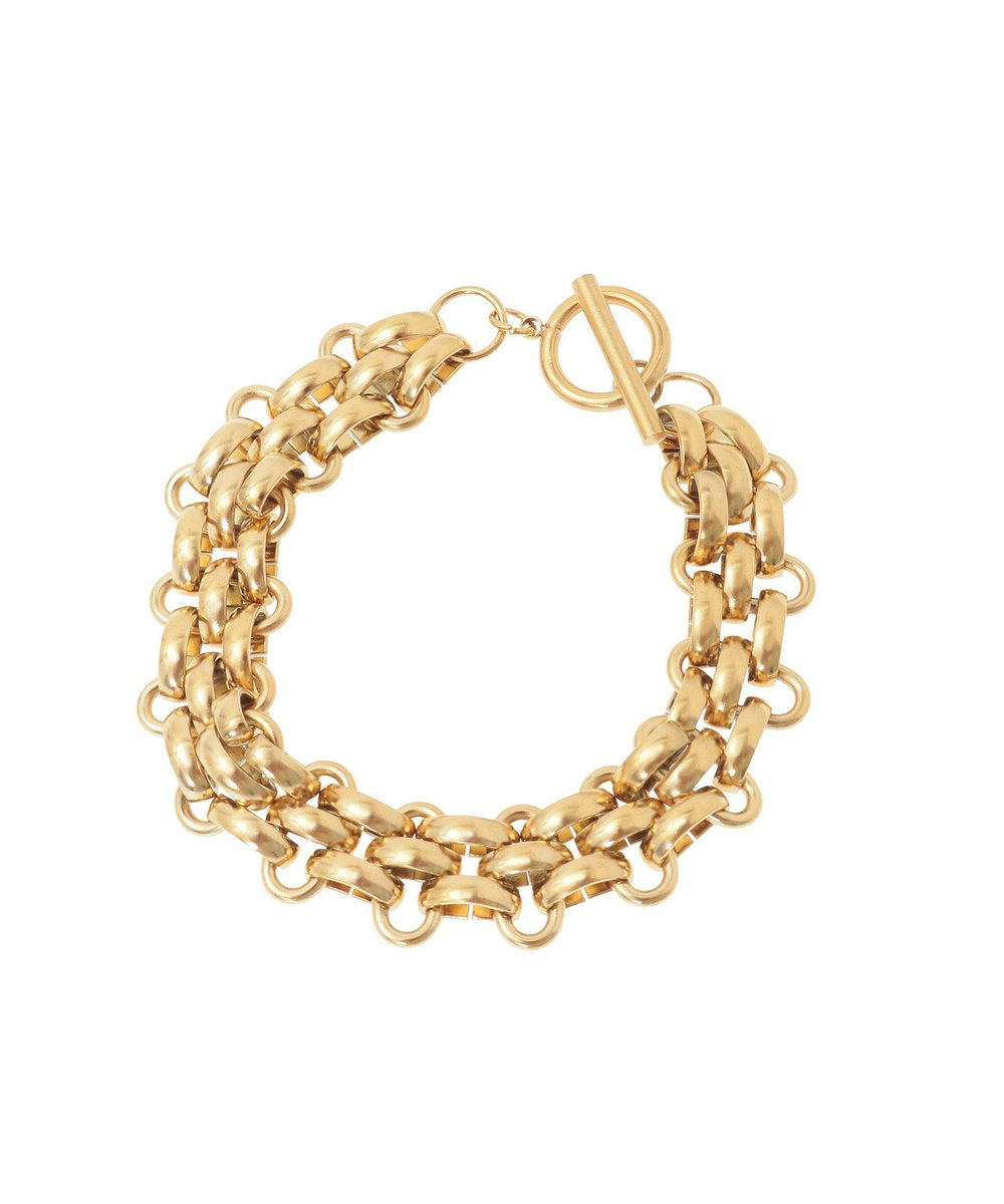 1er Arrondissement ＜MERAKI（メラキ）＞バンドチェーンブレスレット ゴールド