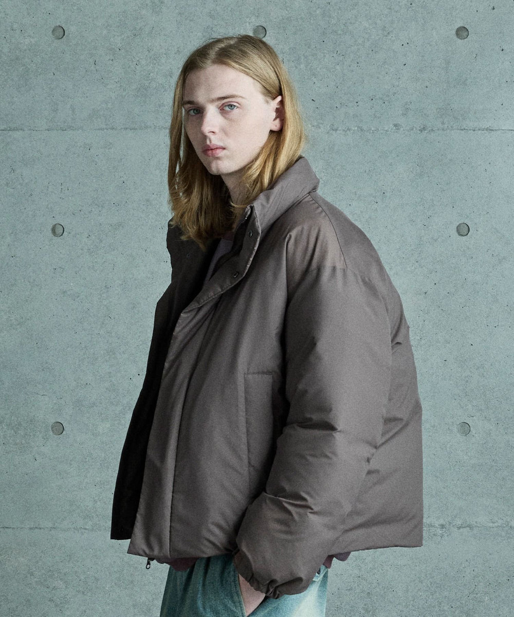 MEN'S BIGI ボクシーワイド パデットブルゾン ブラウン系その他