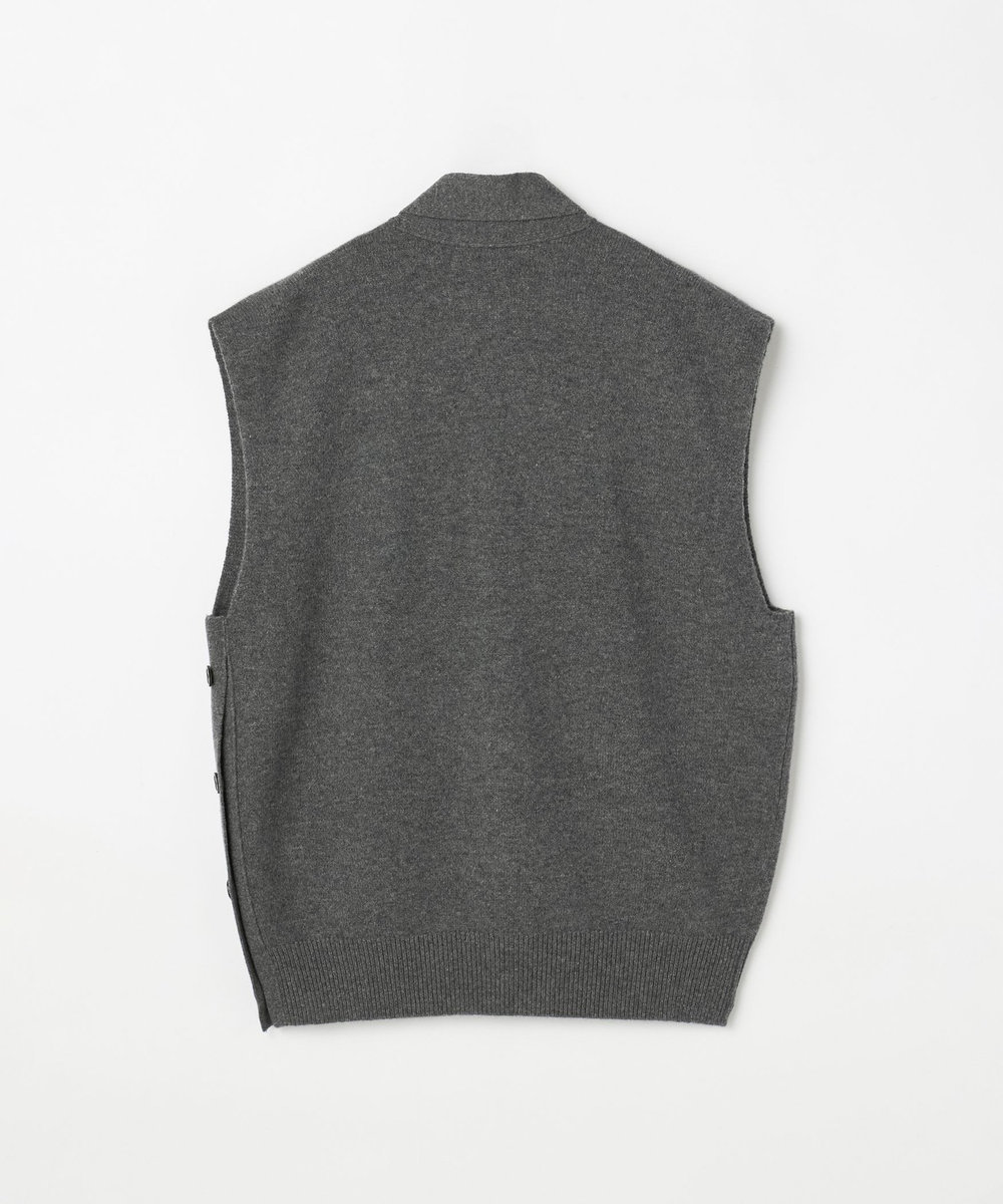 DÉPAREILLÉ HIGH GAUGE SLEEVELESS VEST / ハイゲージスリーブレスベスト チャコールグレー