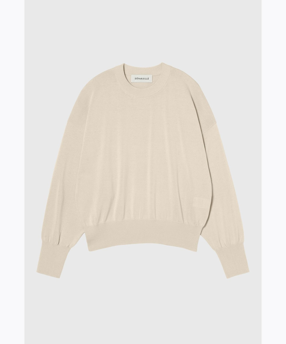 DÉPAREILLÉ CO/SI DOLMAN SLEEVE PULLOVER / CO/SIドルマンスリーブプルオーバー ベージュ