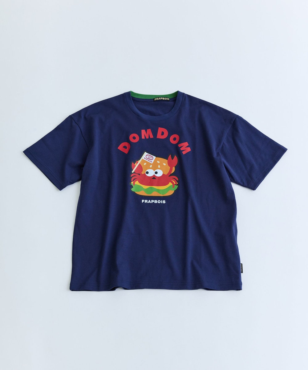 FRAPBOIS 《DOMDOMコラボ》バーガーTシャツ ネイビー