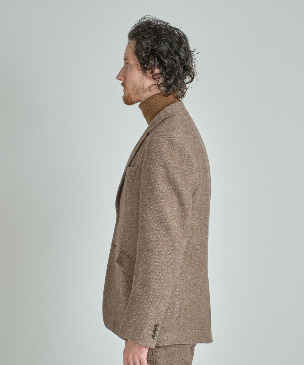 MEN'S BIGI シルクネップウール絡みジャケット ベージュ