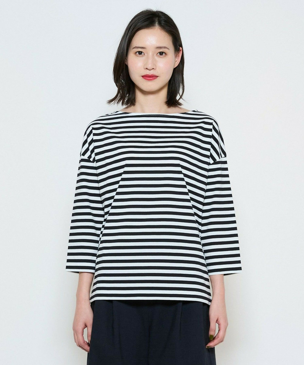 L'EQUIPE raspail×L’EQUIPE 別注ボーダーカットソー ブラック