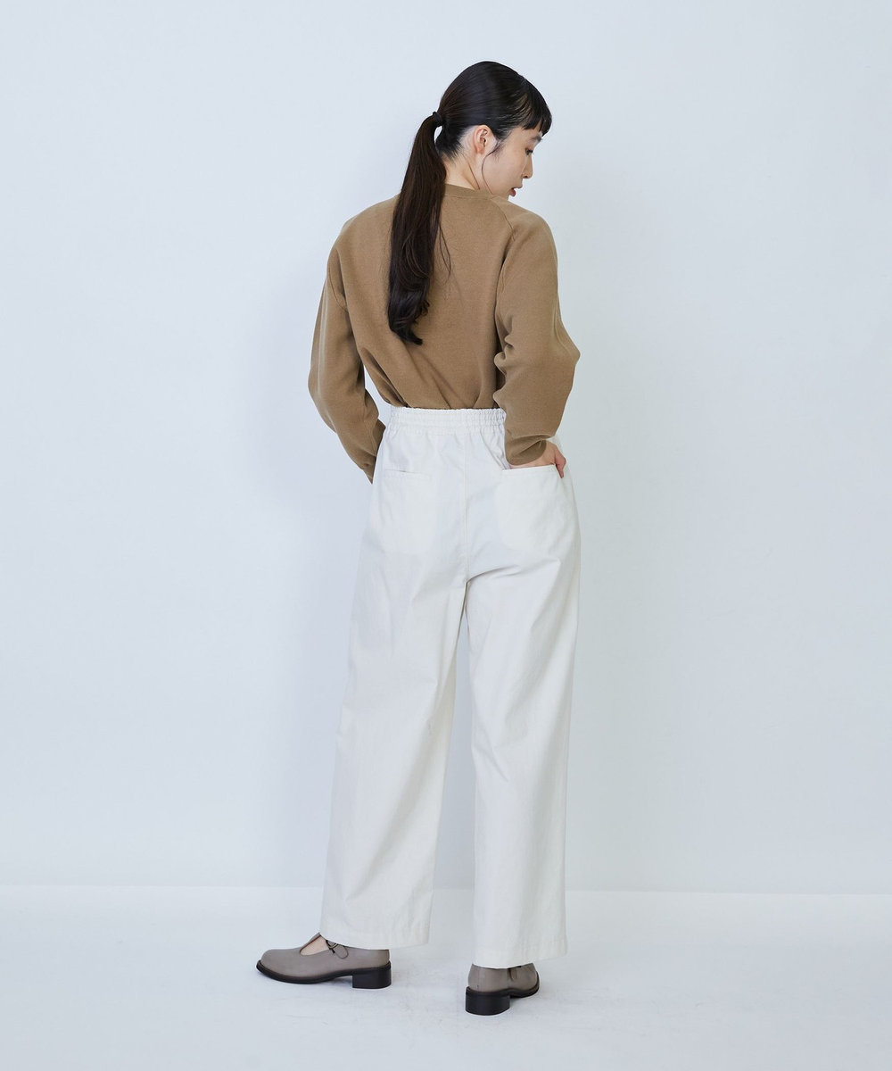 LOISIR コットンタイプライターワイドパンツ キナリ