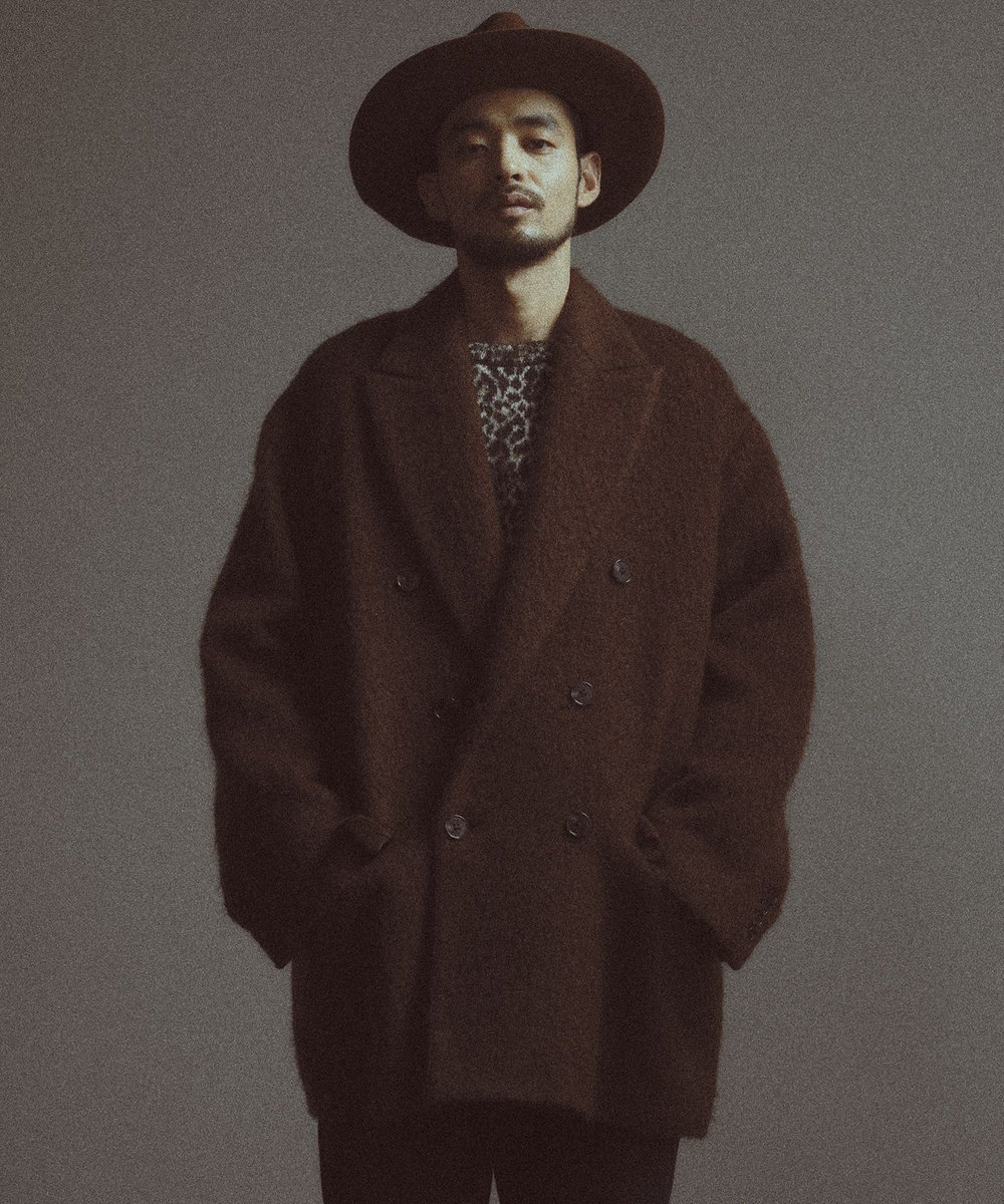 BASED ON MEN'S BIGI HERITAGE】ブラウンシャギー コテージコート