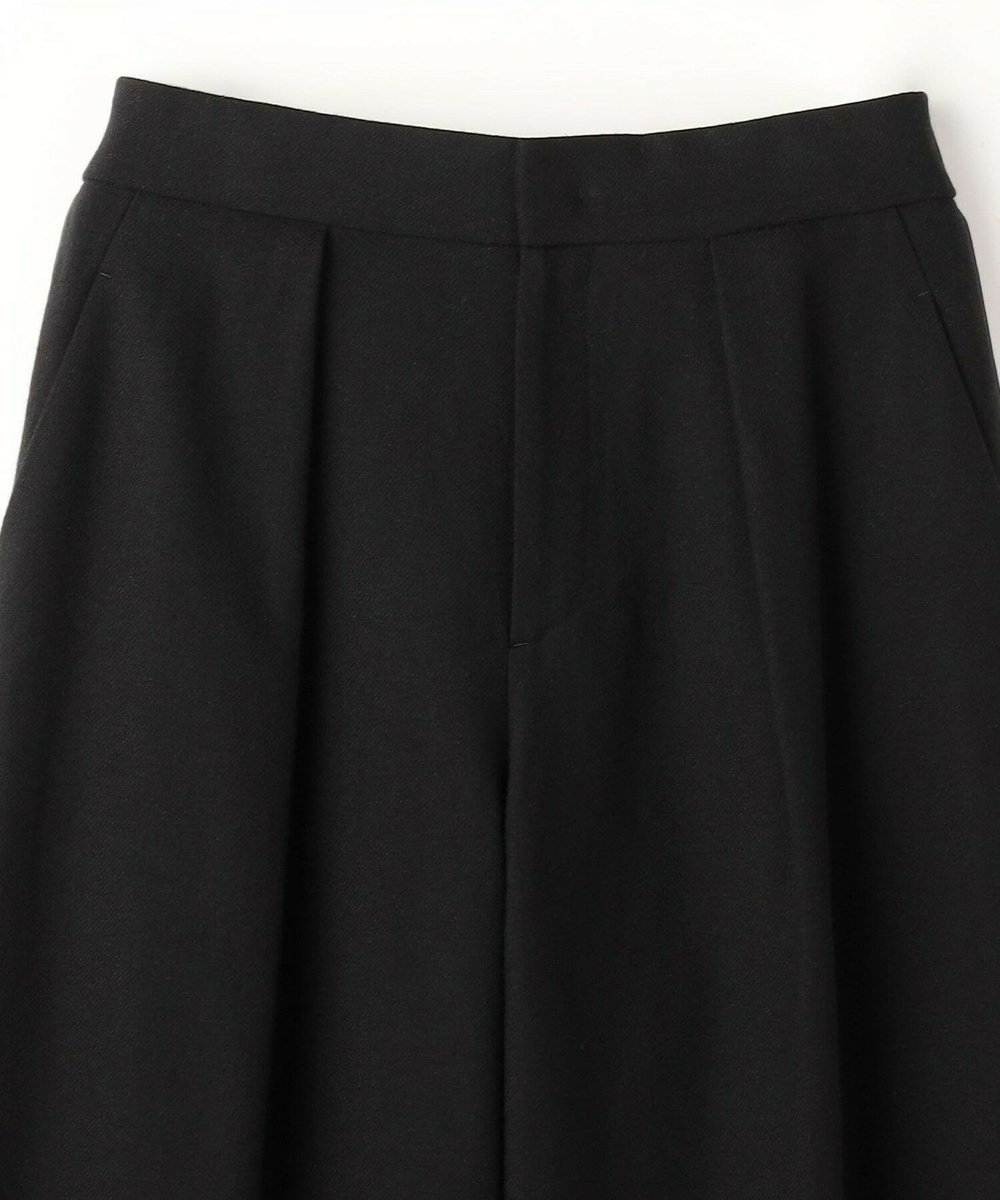 MOGA ウールリネンツイルバレルワイドパンツ ブラック