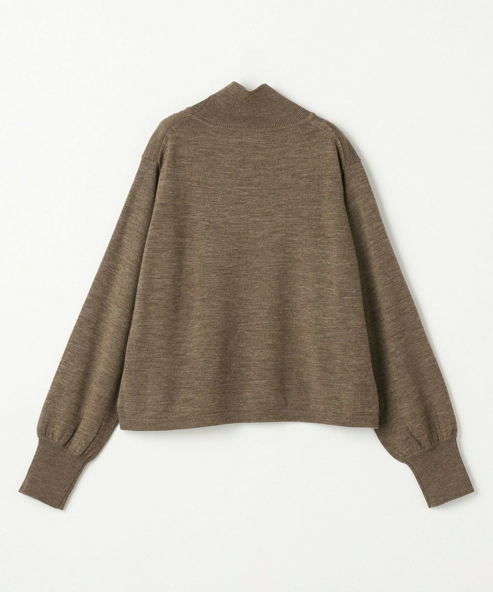 L'EQUIPE GREEN ウール梳毛ハイネックニット ブラウン