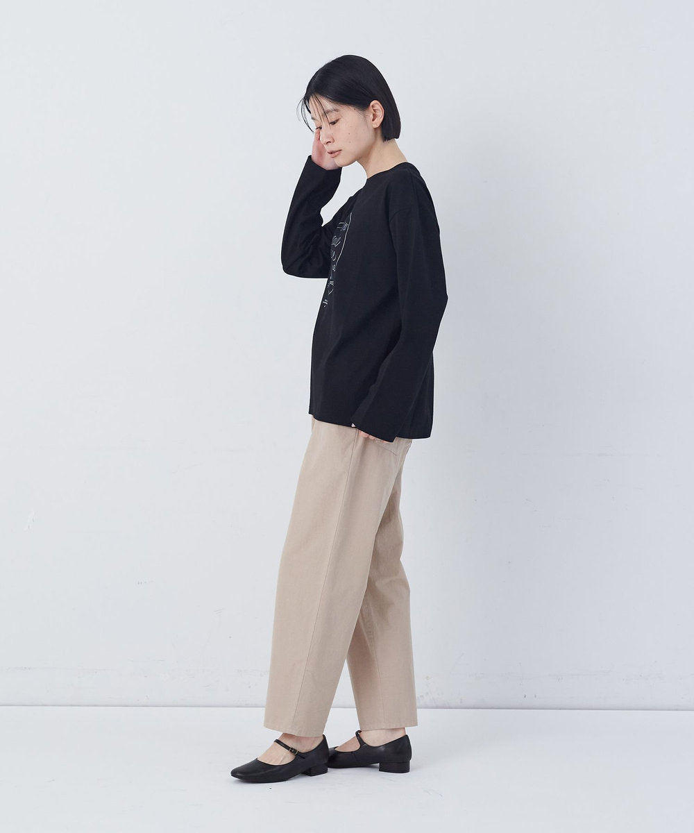 congés payés ADIEU TRISTESSE ichiro yamaguchi. コラボ長袖Ｔシャツ ブラック系その他