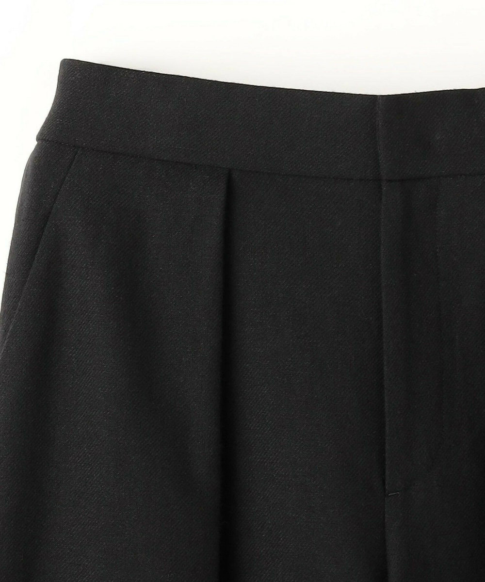 MOGA ウールリネンツイルバレルワイドパンツ ブラック
