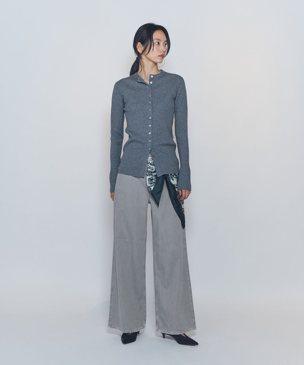 1er Arrondissement ＜upper hights / アッパーハイツ＞"THE LAUREN"デニムパンツ ライトグレー