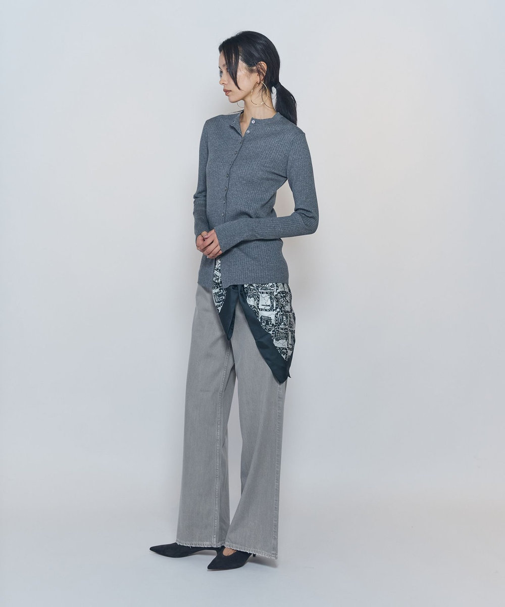 1er Arrondissement ＜upper hights / アッパーハイツ＞"THE LAUREN"デニムパンツ ライトグレー