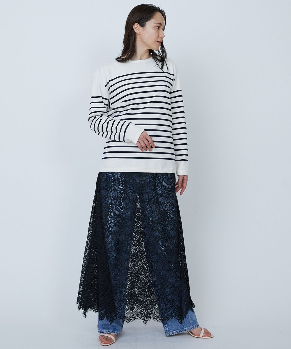 1er Arrondissement ＜ROYAL MER (ロワイヤル メール)＞“AIME"バスクボーダーロンT ネイビー