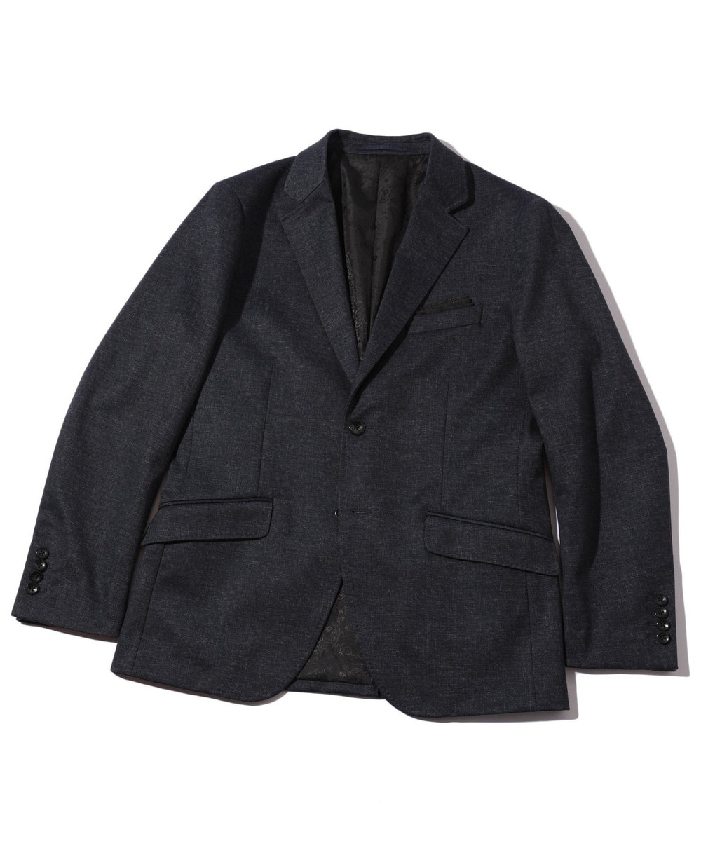 MEN'S BIGI 【ACTIVE TAILOR】エクストラTRジャージプリントテーラードジャケット＜セットアップ・スリーピース対応＞ ネイビー