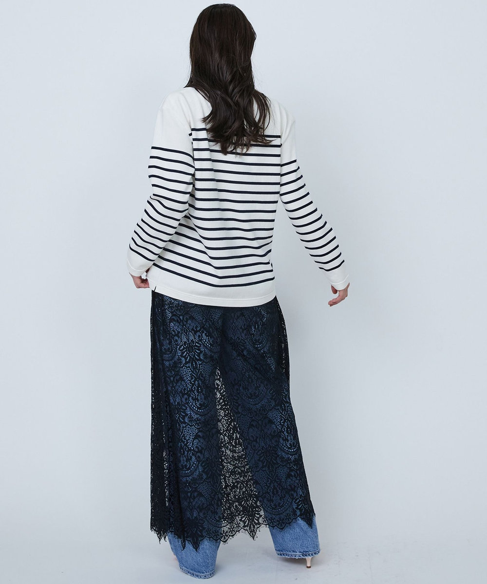 1er Arrondissement ＜ROYAL MER (ロワイヤル メール)＞“AIME"バスクボーダーロンT ネイビー