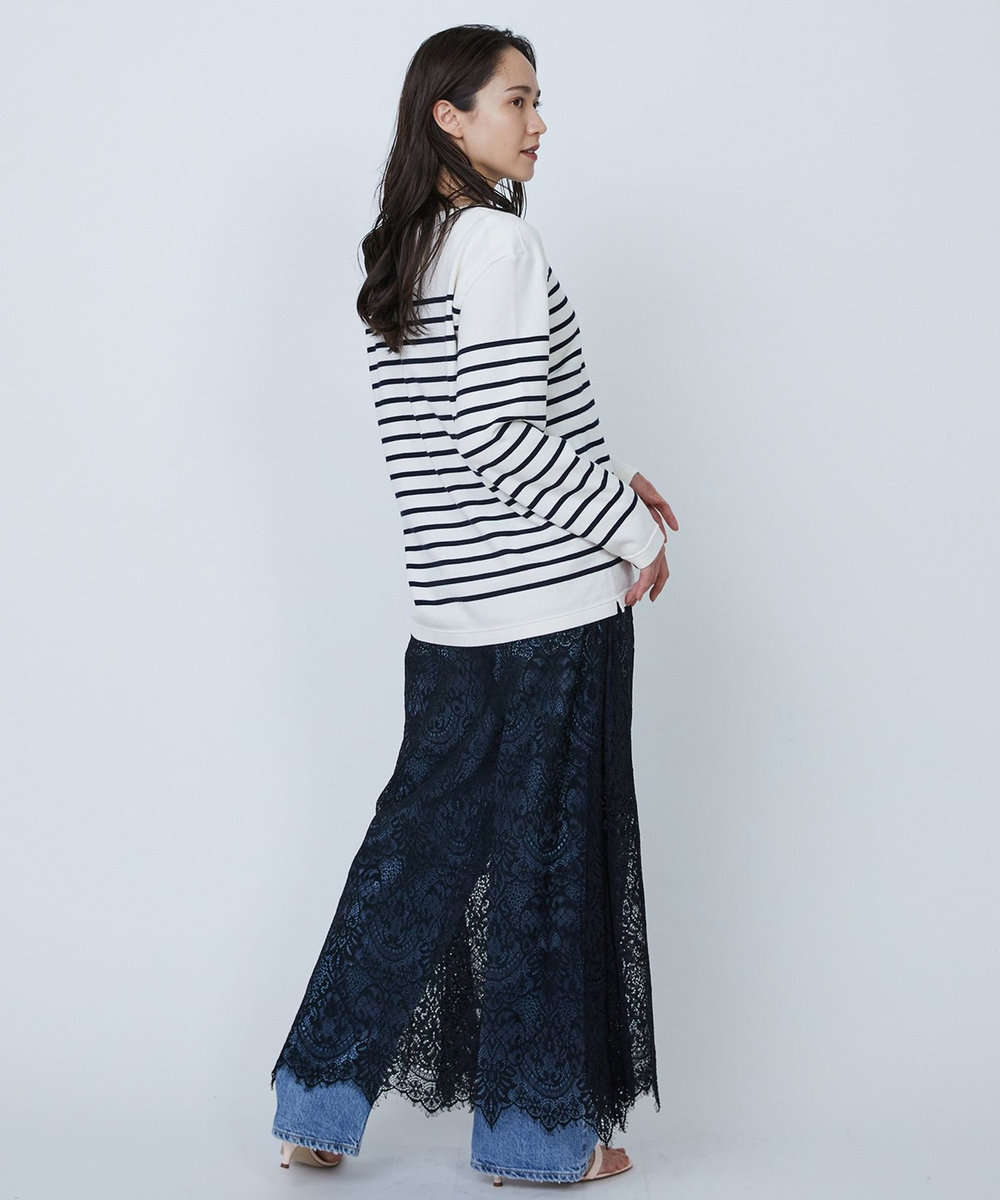 1er Arrondissement ＜ROYAL MER (ロワイヤル メール)＞“AIME"バスクボーダーロンT ネイビー