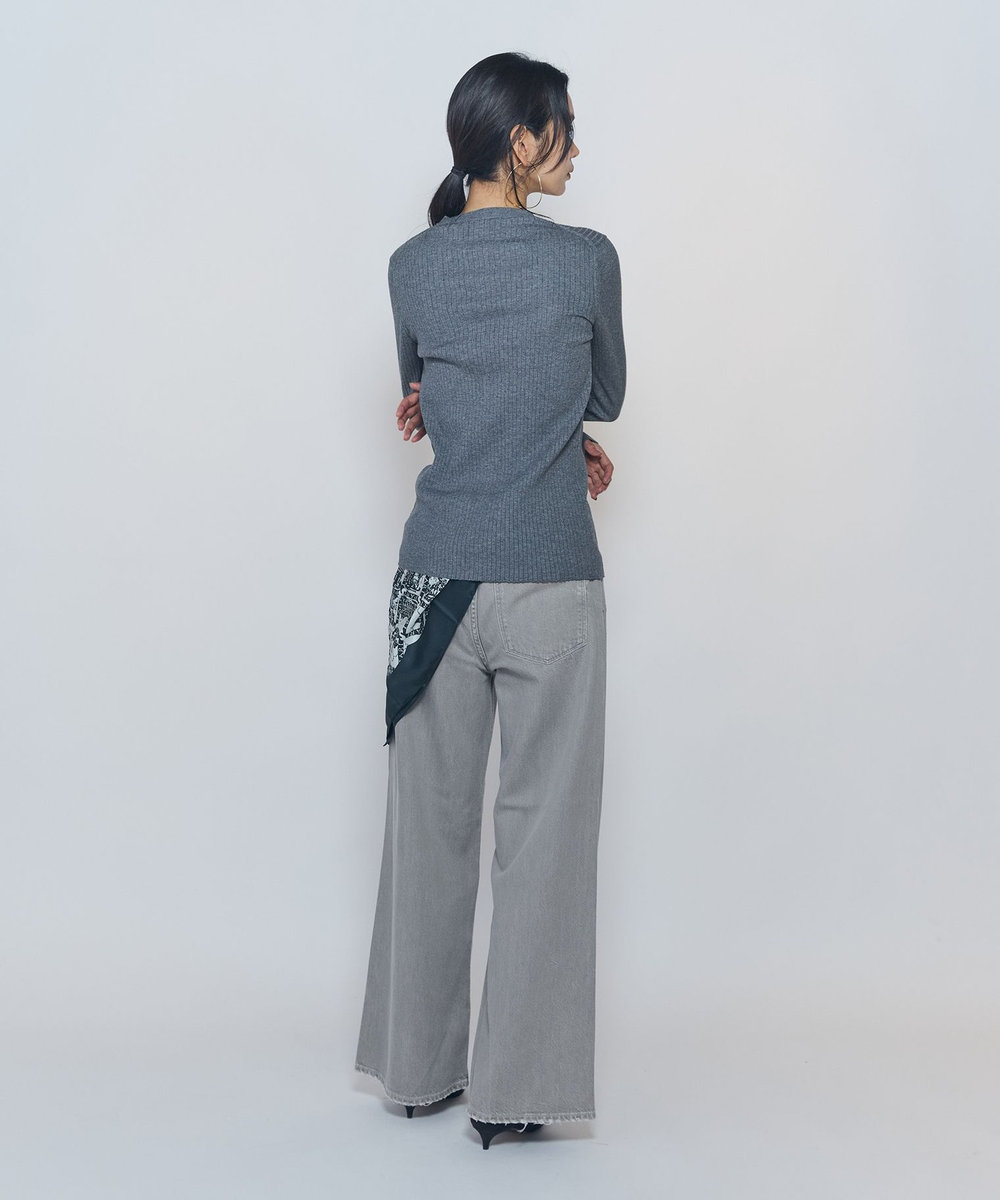 1er Arrondissement ＜upper hights / アッパーハイツ＞"THE LAUREN"デニムパンツ ライトグレー