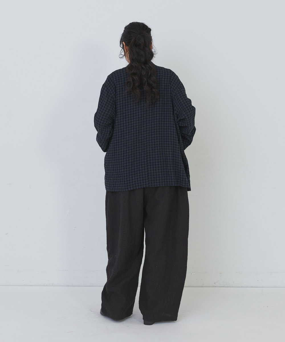 congés payés ADIEU TRISTESSE 【FAVE】シャーリングシャツジャケット ブルー系その他