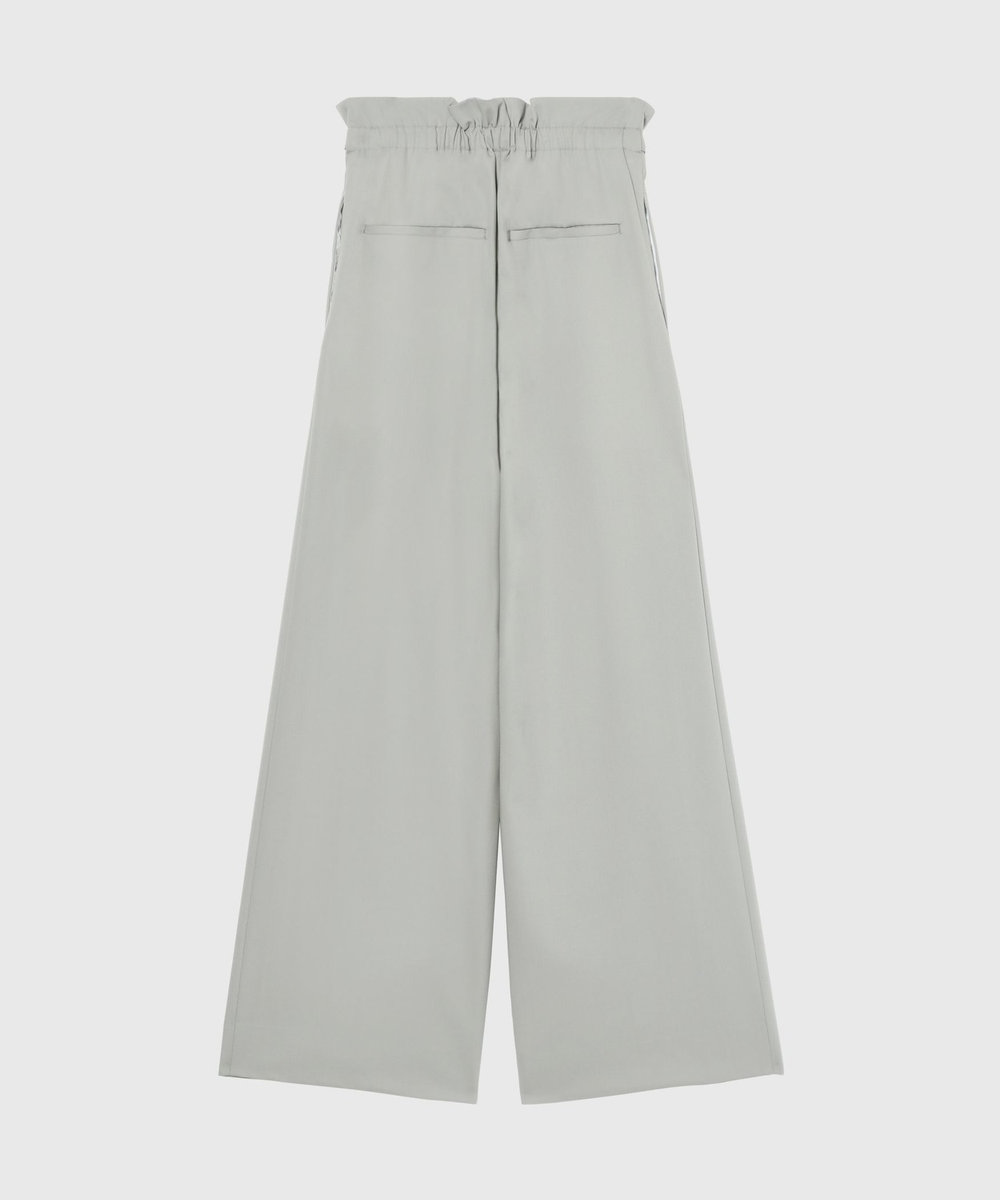 DÉPAREILLÉ WOOL NYLON GABARDINE WAIST BELT PANTS / ウールナイロンギャバジンウエストベルトパンツ グレイッシュベージュ
