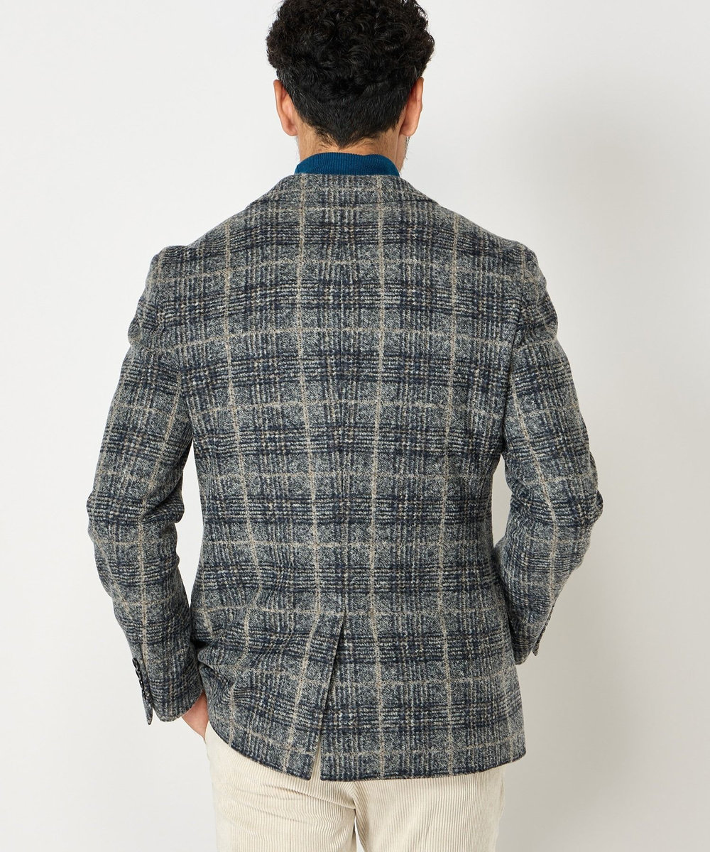 MEN'S BIGI 【LANIFICIO ROMA】ジャージテーラードジャケット ブルー系その他