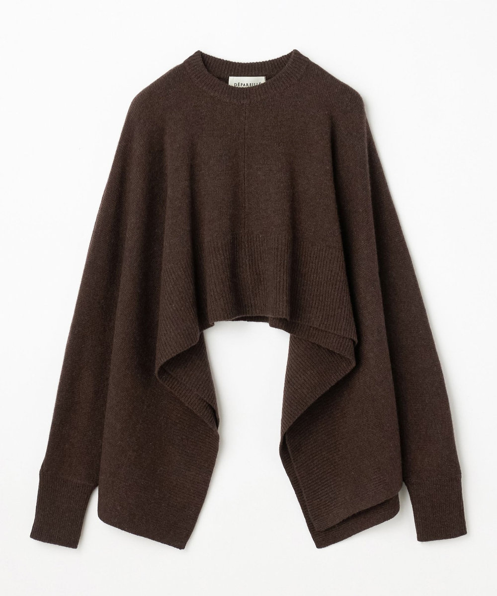 DÉPAREILLÉ HIGH GAUGE PONCHO / ハイゲージポンチョ ブラウン