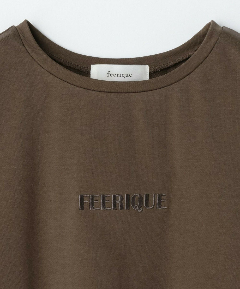 feerique Lサイズ（大きいサイズ） 【大きいサイズ】feerique 　ロゴプリントプルオーバー ブラック