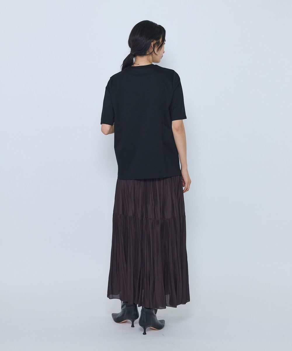 1er Arrondissement スーピマポンチコンパクトＴシャツ ブラック