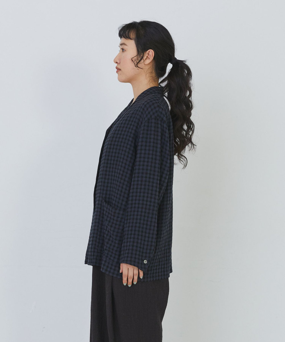 congés payés ADIEU TRISTESSE 【FAVE】シャーリングシャツジャケット ブルー系その他