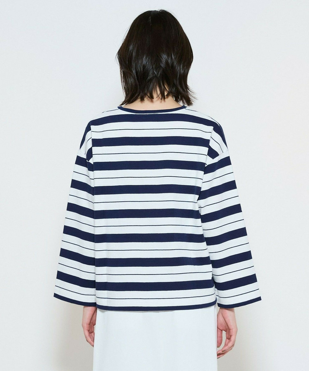 L'EQUIPE raspail×L’EQUIPE 別注ニュアンスボーダーカットソー ネイビー