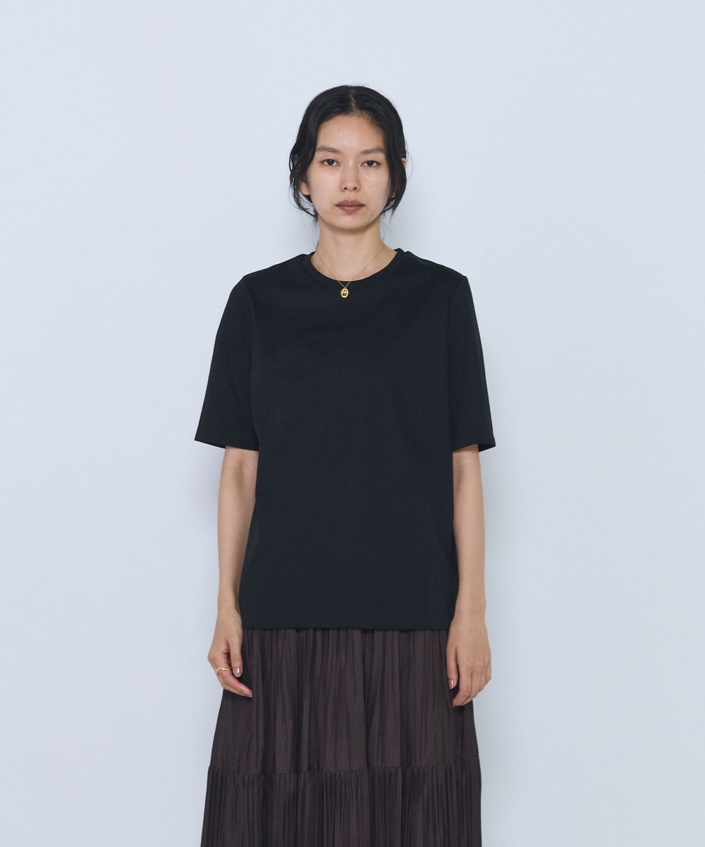 1er Arrondissement スーピマポンチコンパクトＴシャツ ブラック