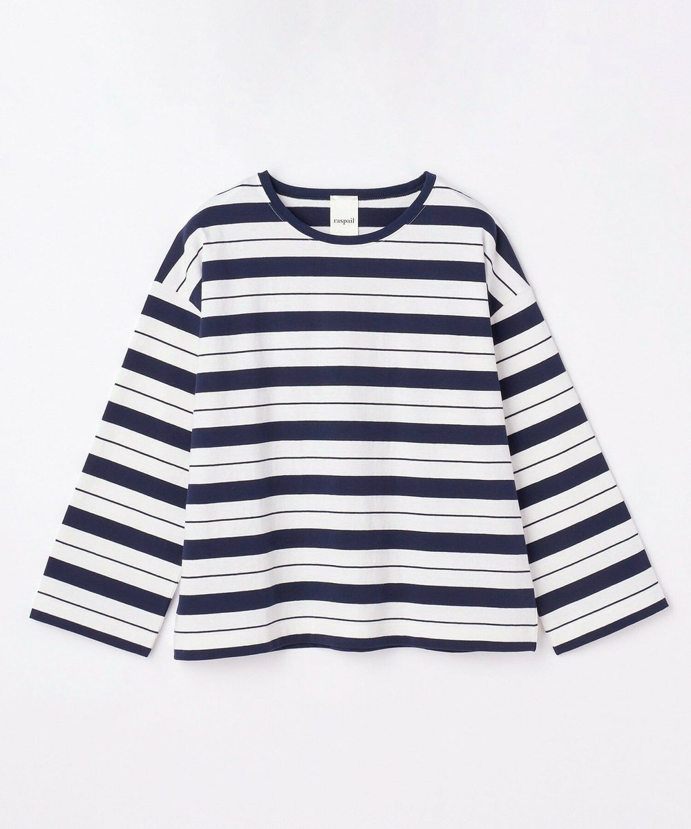 L'EQUIPE raspail×L’EQUIPE 別注ニュアンスボーダーカットソー ネイビー