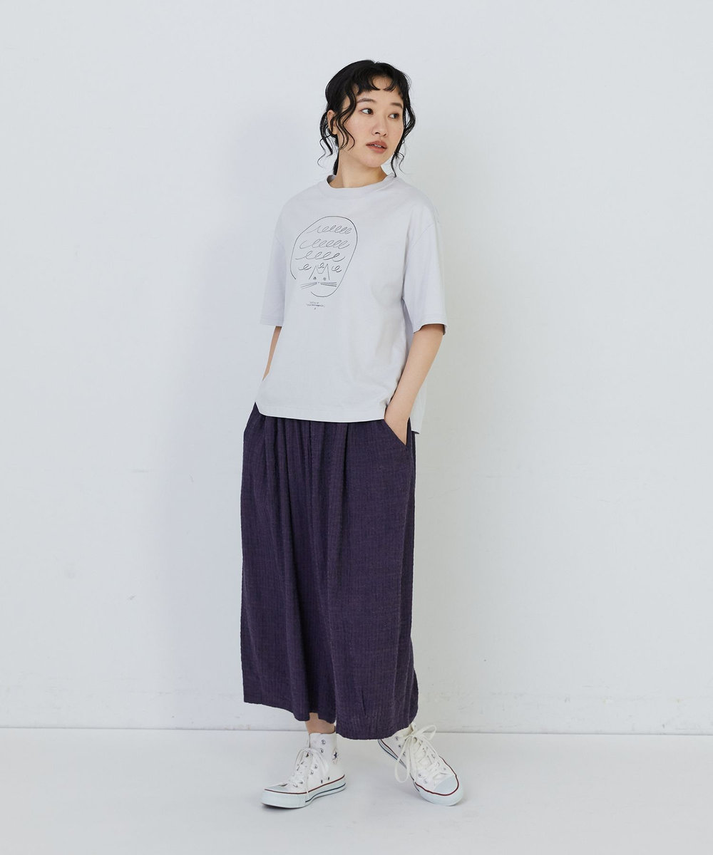 congés payés ADIEU TRISTESSE ichiro yamaguchi. 半袖Ｔシャツ ブル－グレ－