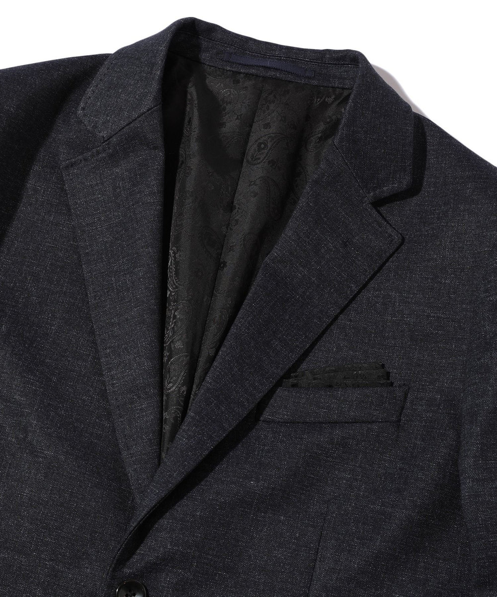 MEN'S BIGI 【ACTIVE TAILOR】エクストラTRジャージプリントテーラードジャケット＜セットアップ・スリーピース対応＞ ネイビー
