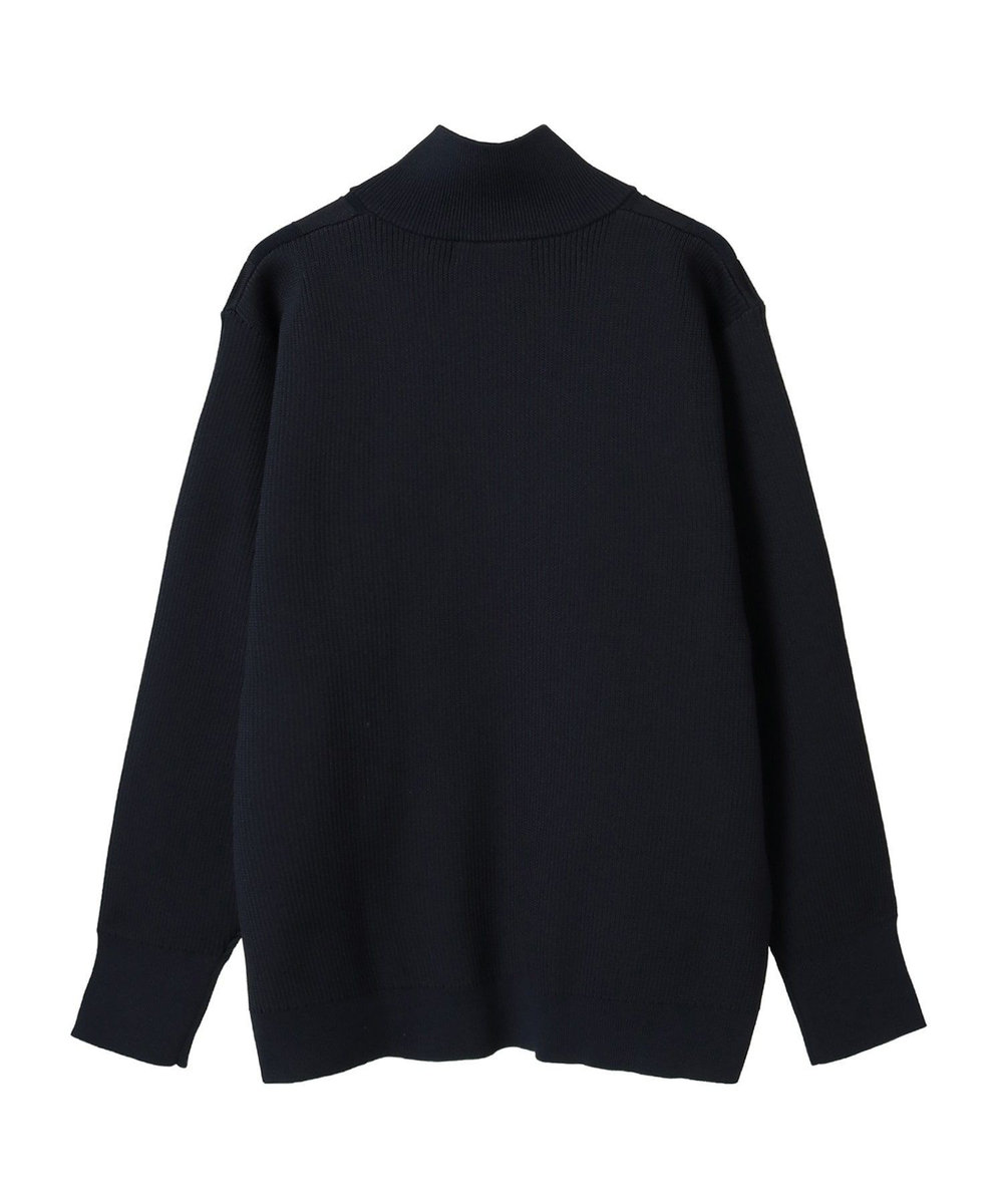 MEN'S BIGI 【ACTIVE TAILOR/アクティブテイラー】リンクスブロックジャカードカーディガン ネイビー