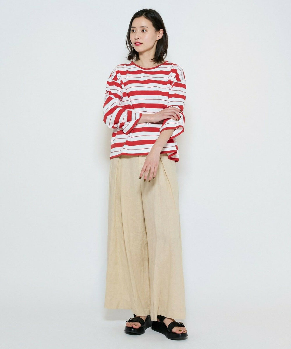 L'EQUIPE raspail×L’EQUIPE 別注ニュアンスボーダーカットソー レッド