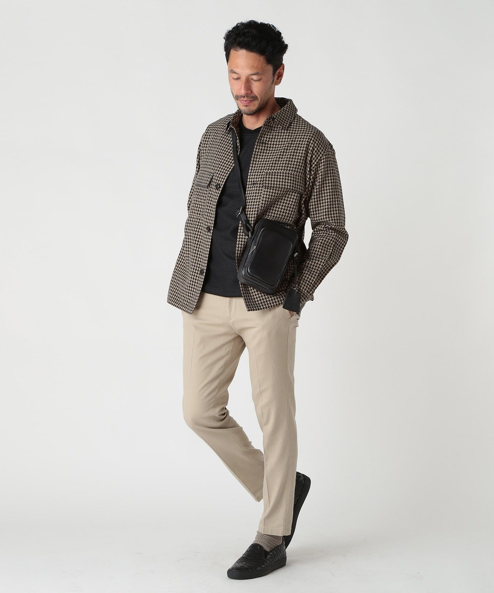 MEN'S BIGI 【SEEKER/シーカー】別注 ムラレザーミニショルダーバッグ ブラック