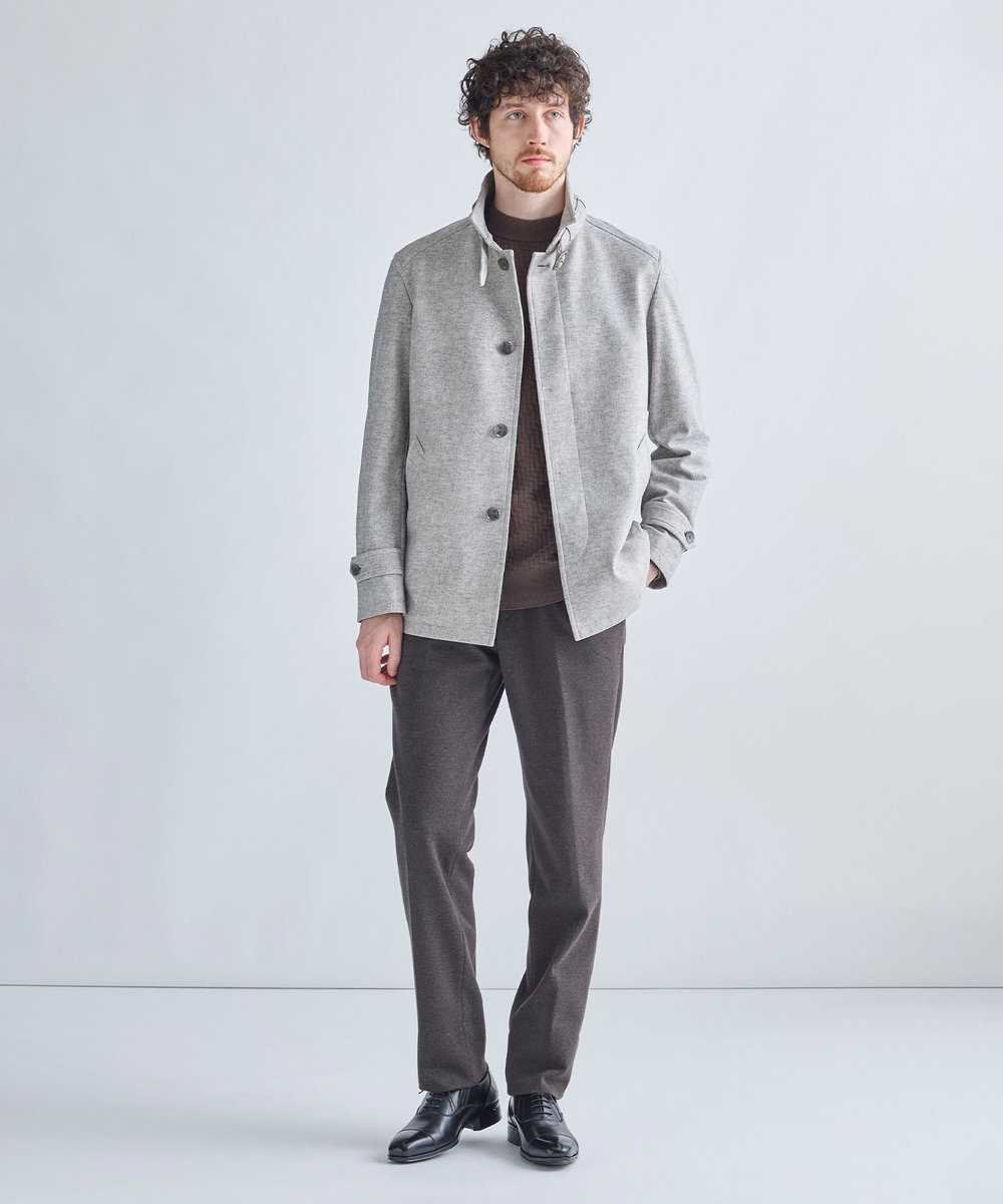 MEN'S BIGI ハイパワー2wayストレッチスタンドカラーブルゾン［保温］ ベージュ