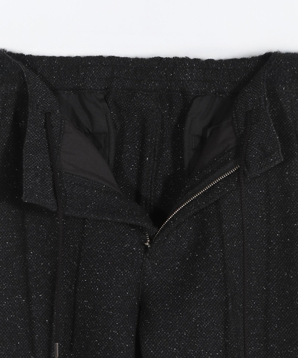MEN'S BIGI シルクネップウール絡みイージーパンツ ブラック