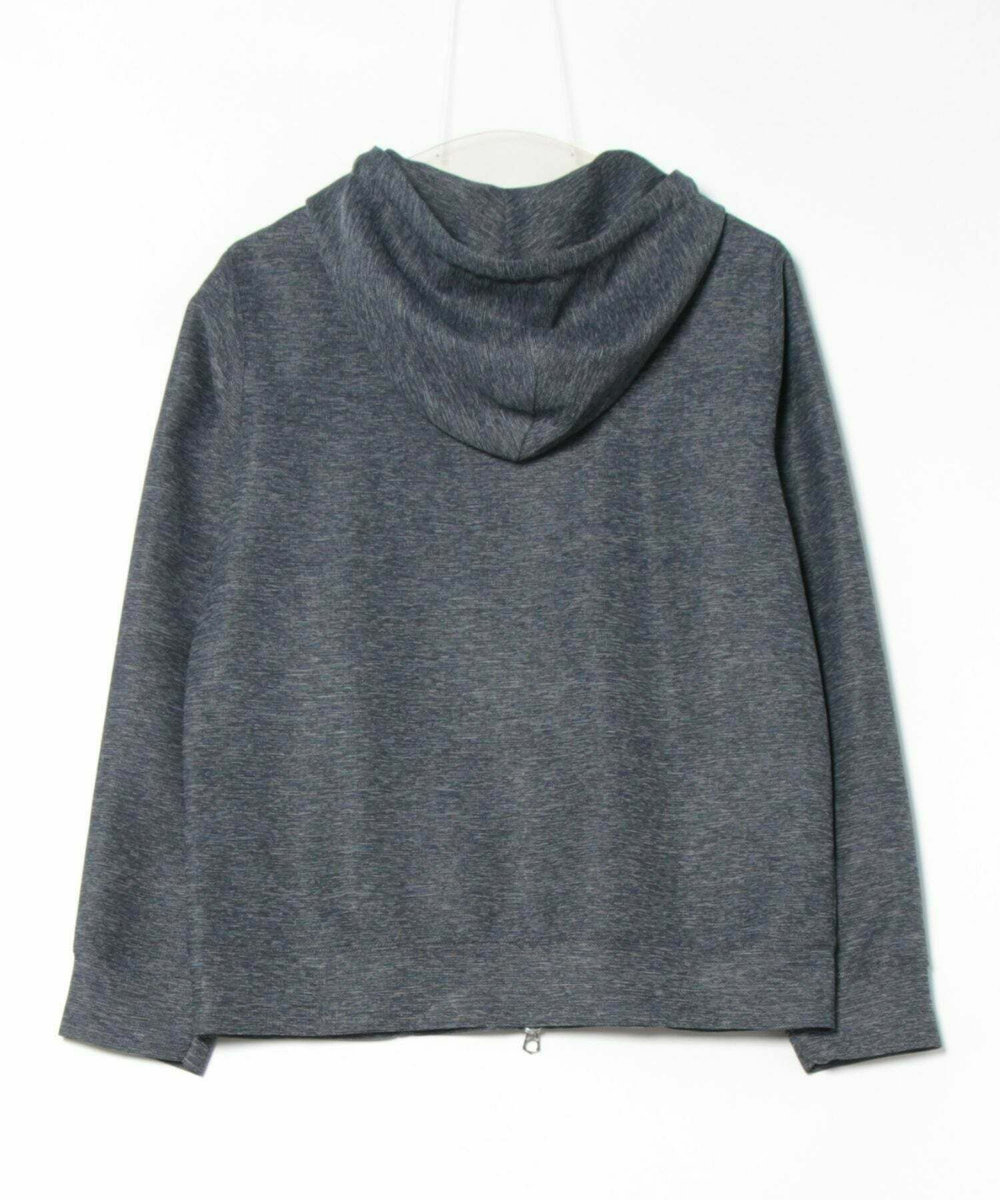 MEN'S BIGI カラミストレッチフードパーカー ネイビー