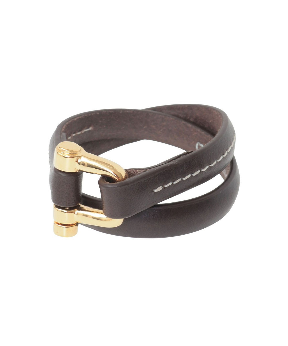 1er Arrondissement ＜CXC (シーエックスシー)＞レザーブレスレット ダークブラウン