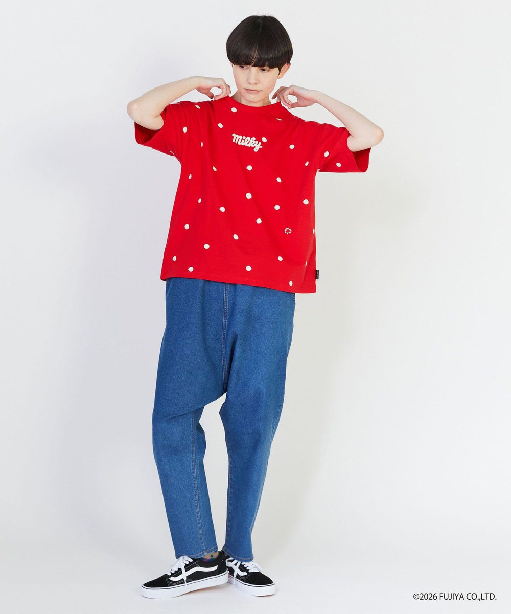 FRAPBOIS ミルキードットＴシャツ レッド