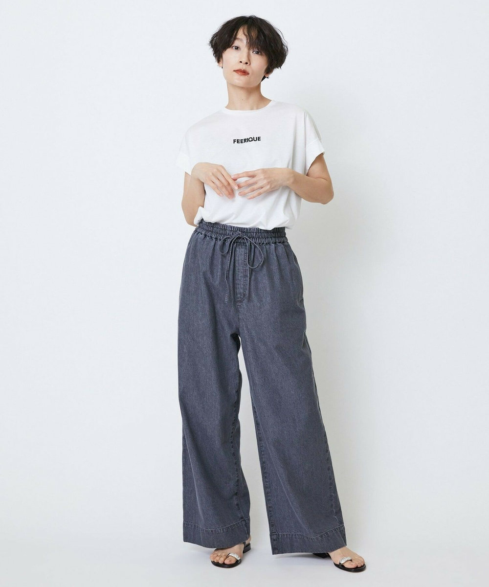 feerique feerique　コンパクトローレル天竺プルオーバー ホワイト