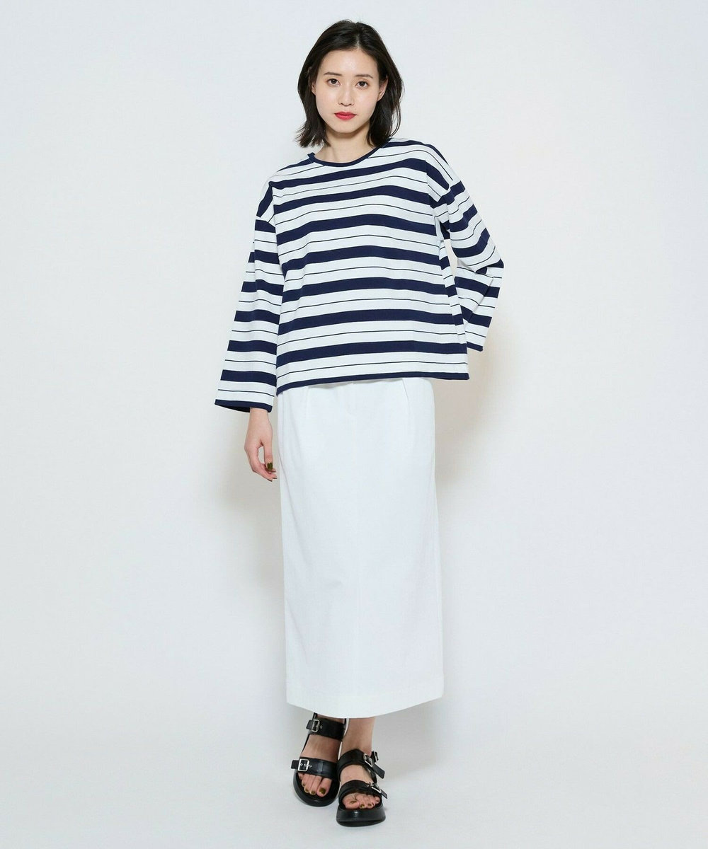 L'EQUIPE raspail×L’EQUIPE 別注ニュアンスボーダーカットソー ネイビー