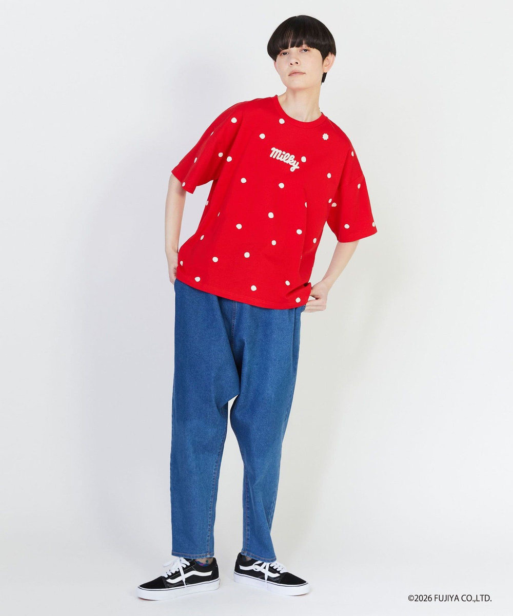 FRAPBOIS ミルキードットＴシャツ レッド