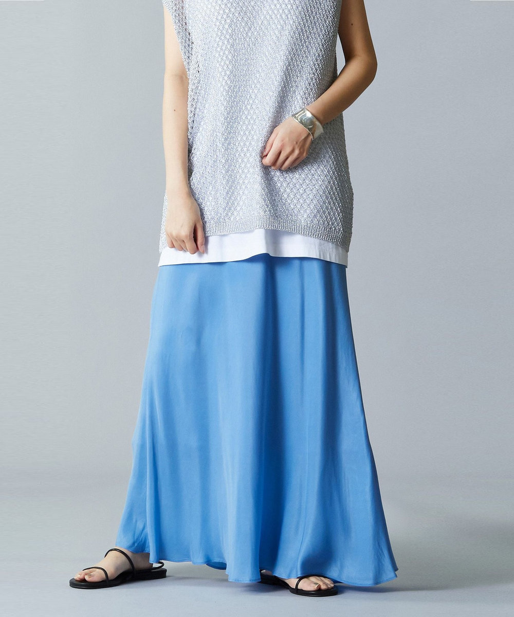 1er Arrondissement キュプラツイルマーメイドスカート ブルー