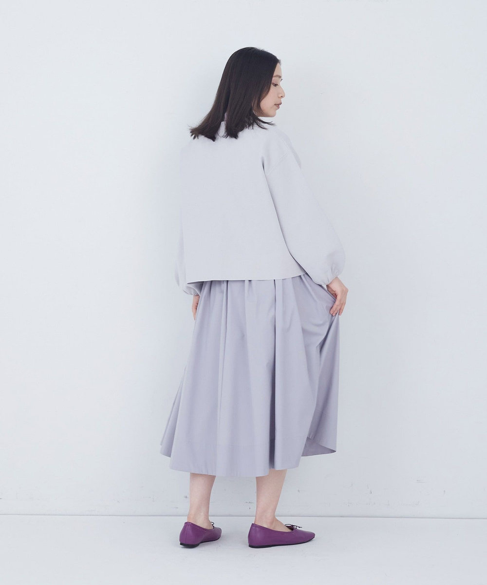ADIEU TRISTESSE COTTON SURFミラノリブカーディガン グレイッシュベージュ