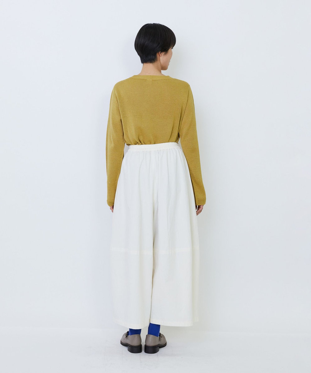 LOISIR コットンツイルボトルシルエットパンツ キナリ