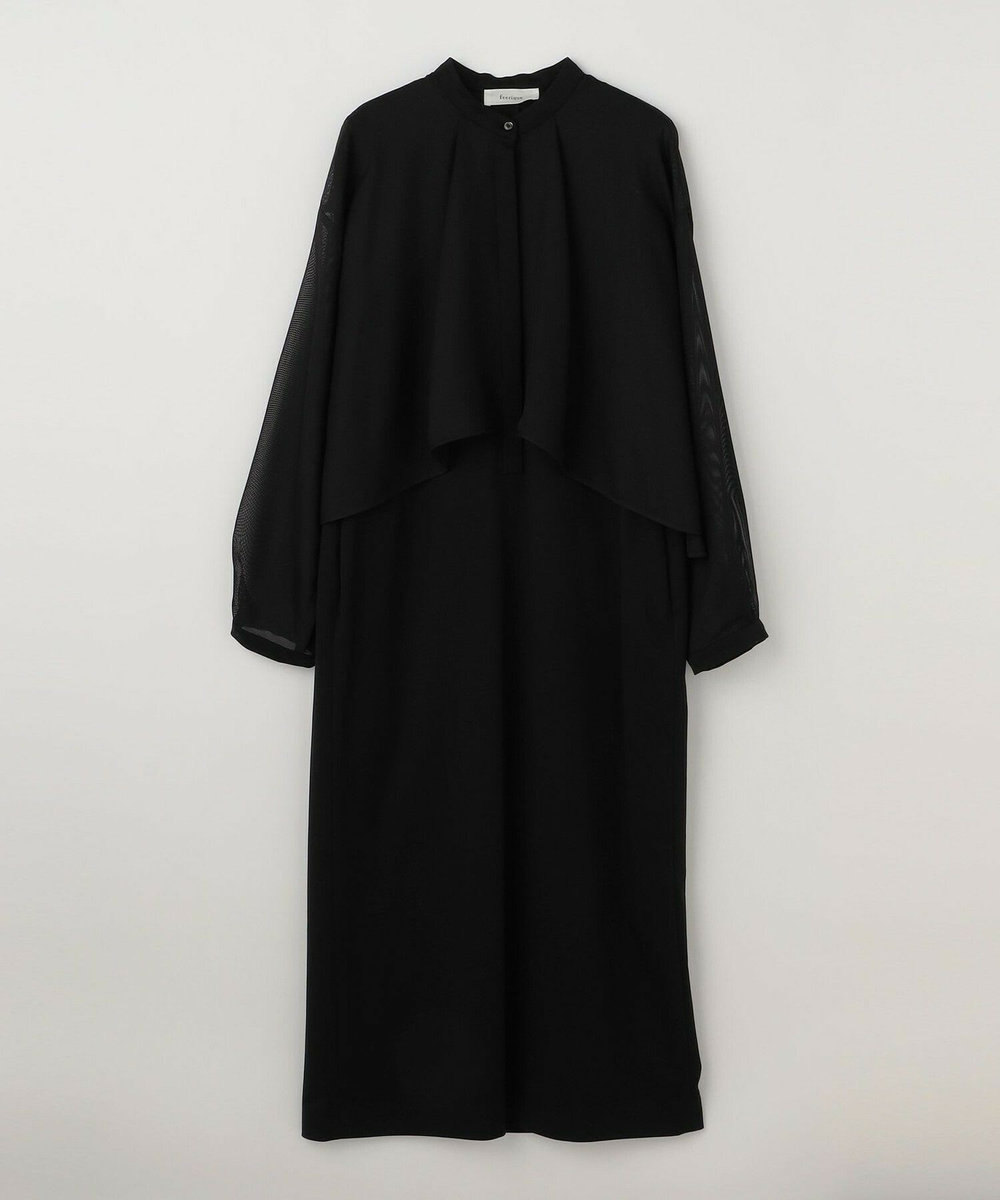 feerique feerique メッシュ×ジャージドッキングワンピース ブラック