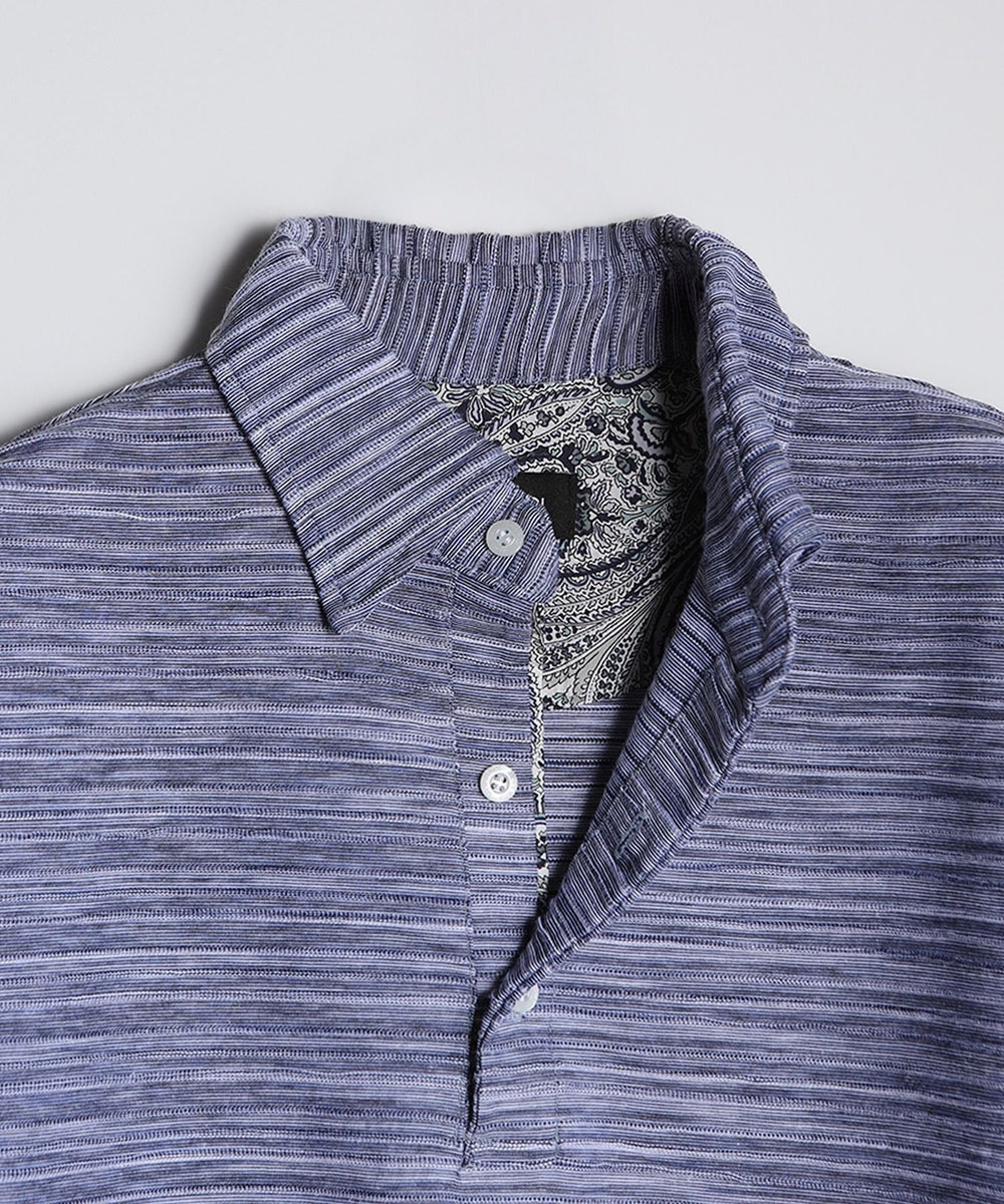 MEN'S BIGI 【WEB限定】スラブタック天竺素材ポロシャツ＜吸水速乾＞ ネイビー