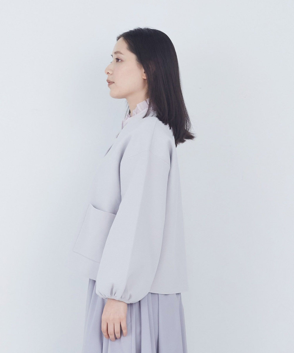 ADIEU TRISTESSE COTTON SURFミラノリブカーディガン グレイッシュベージュ